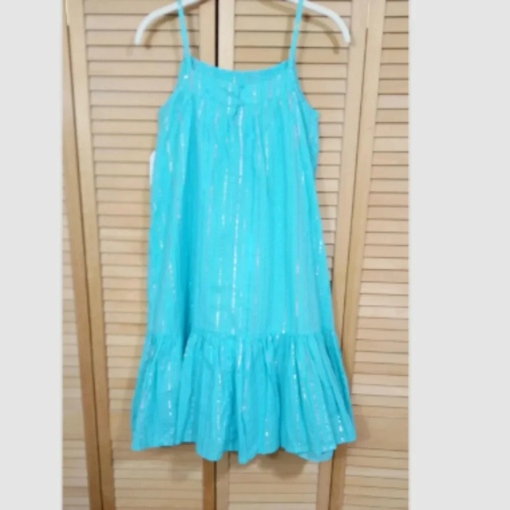 Wonder Nation Girls Lurex Maxi Dress L